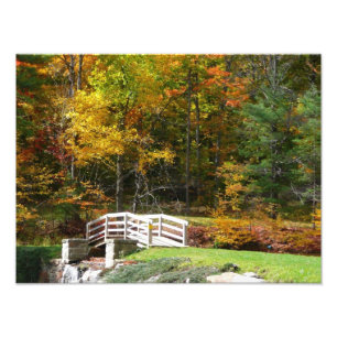 Foto Siete Springs Fall Bridge I Otoño Paisaje