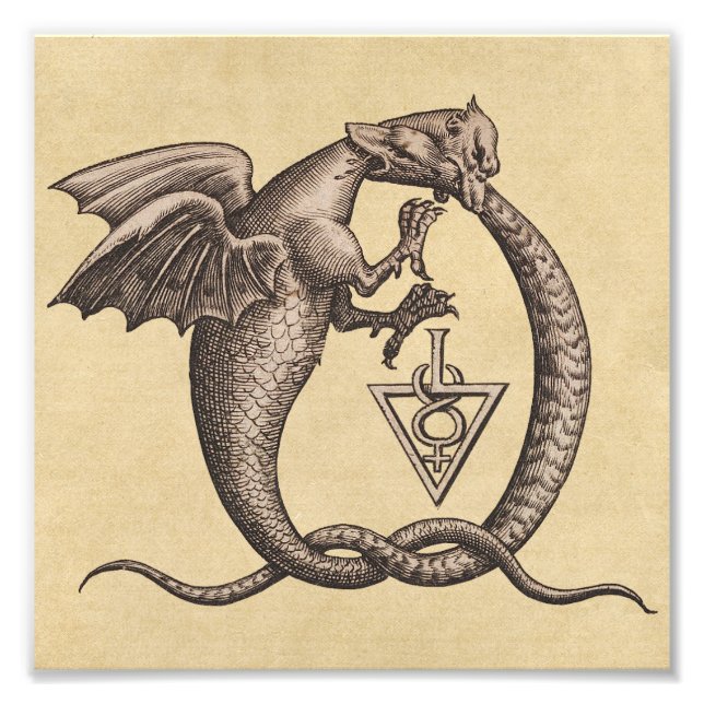 Foto Siglos de alquimia de azufre y mercurio (Frente)