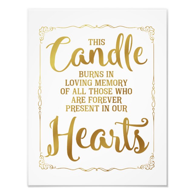 Foto signo boda, boda de memoria amorosa, oro (Frente)