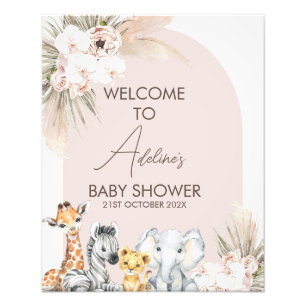 Foto Signo de bienvenida de Baby Shower de Pink Arch Sa