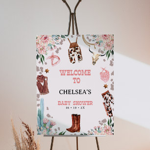 Foto Signo de bienvenida de Baby Shower de Rodeo Occide
