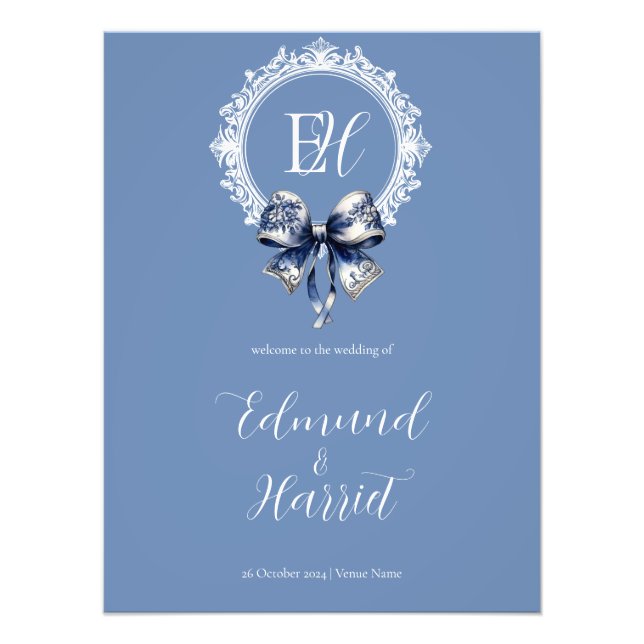 Foto Signo de bienvenida de Boda inspirado en la croque (Frente)