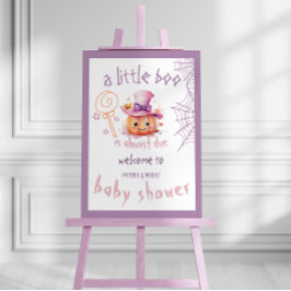 Foto Signo de bienvenida de Halloween Baby Girl Shower