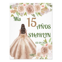 Signo de bienvenida de Quinceañeras