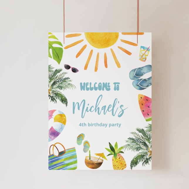 Foto Signo de bienvenida del Fiesta de la piscina de di (Subido por el creador)