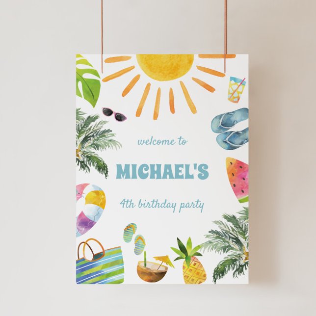 Foto Signo de bienvenida del Fiesta de la piscina de ve (Subido por el creador)