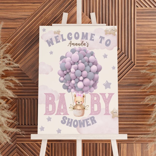 Foto Signo de bienvenida rosada de Baby Shower para Chi (Subido por el creador)
