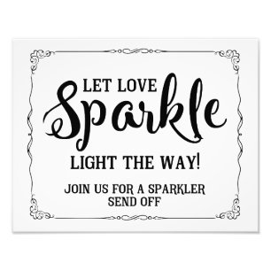 Foto signo de boda brillante blanco y negro