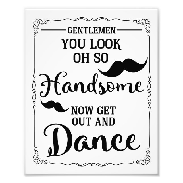 Foto signo de boda de baño masculino (Frente)