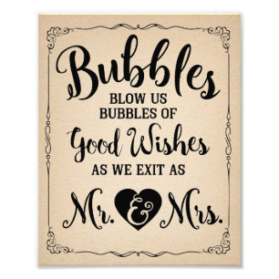 Foto signo de burbuja boda o signo de fiesta