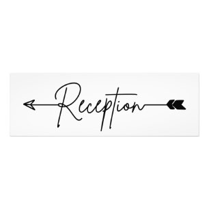 Foto Signo de dirección de recepción, signo de flecha b