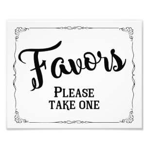 Foto Signo de favor de boda, favor de partido