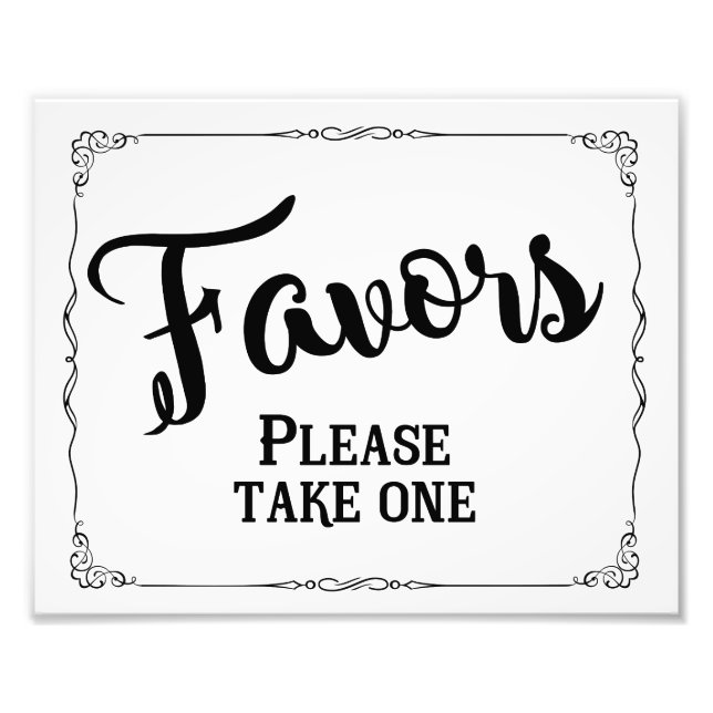 Foto Signo de favor de boda, favor de partido (Frente)