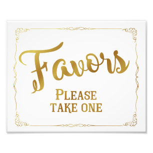 Foto Signo de favor de boda, favor de partido, oro, per