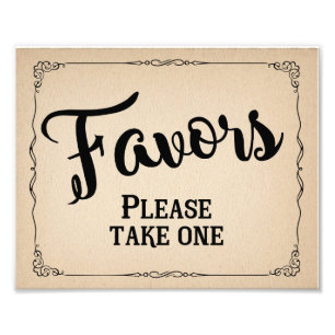 Foto signo de favor para boda o fiesta