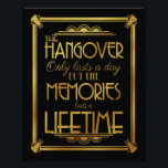 Foto Signo del boda del fiesta de la resaca de Art Deco<br><div class="desc">signo de boda</div>