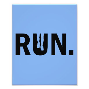 Foto Silhouette corre por la maratón Runner