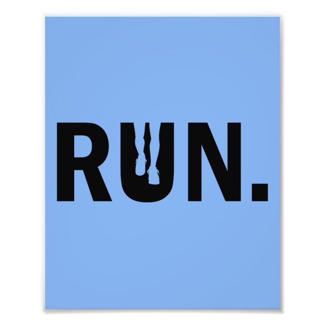 Foto Silhouette corre por la maratón Runner (Frente)