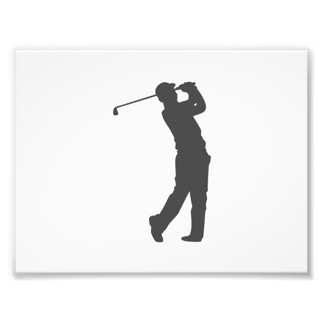Foto Silhouette de jugador de golf (Frente)