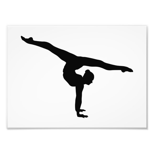 Foto Silhouette Rhythmic Gymnastics (Frente)