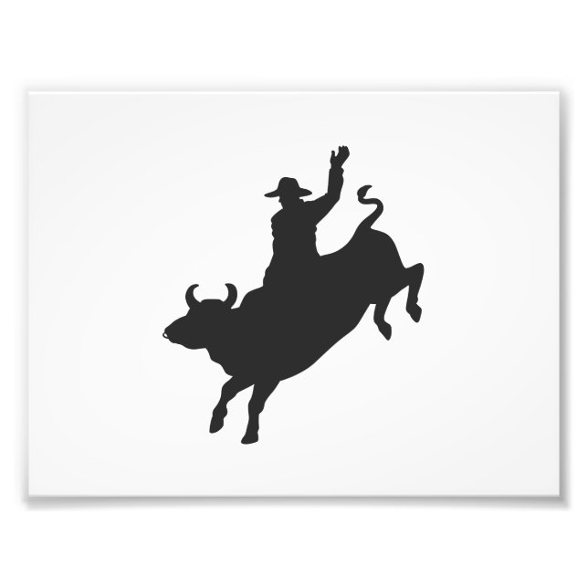 Foto Silhouette Rodeo Bull Ride (Frente)