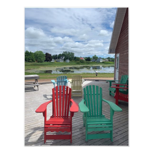 Foto Sillas Adirondack Coloridas (Frente)