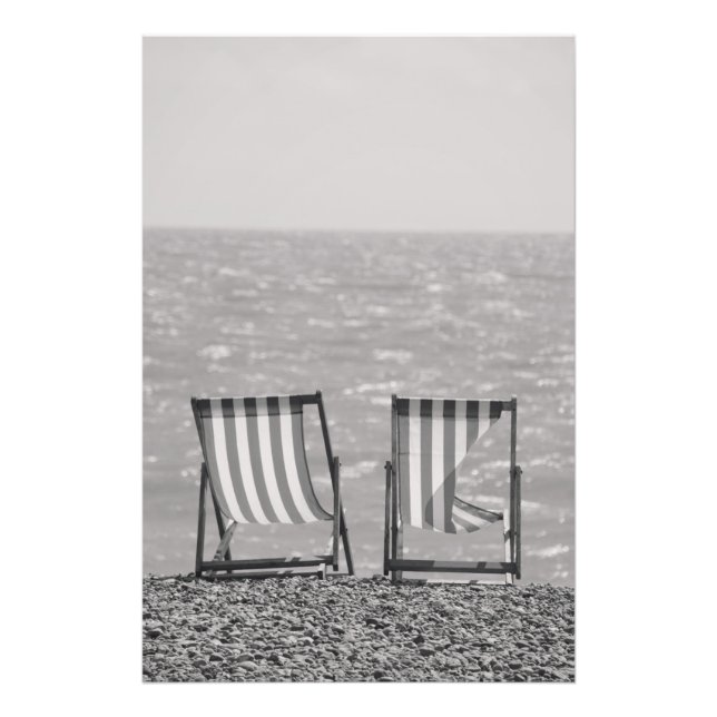 Foto Sillas de playa a rayas vintage (Frente)