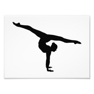 Foto Silueta de la gimnasia rítmica