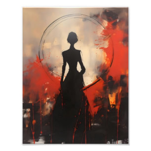 Foto Silueta de mujer abstracta