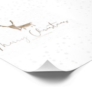 Foto Silueta de reno de arte lineal de SlipperyJoe mini