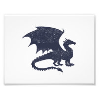 Silueta del dragón - Elegir color de fondo