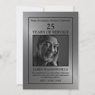 Foto Silver/Personalizada - Tarjeta de premio al e