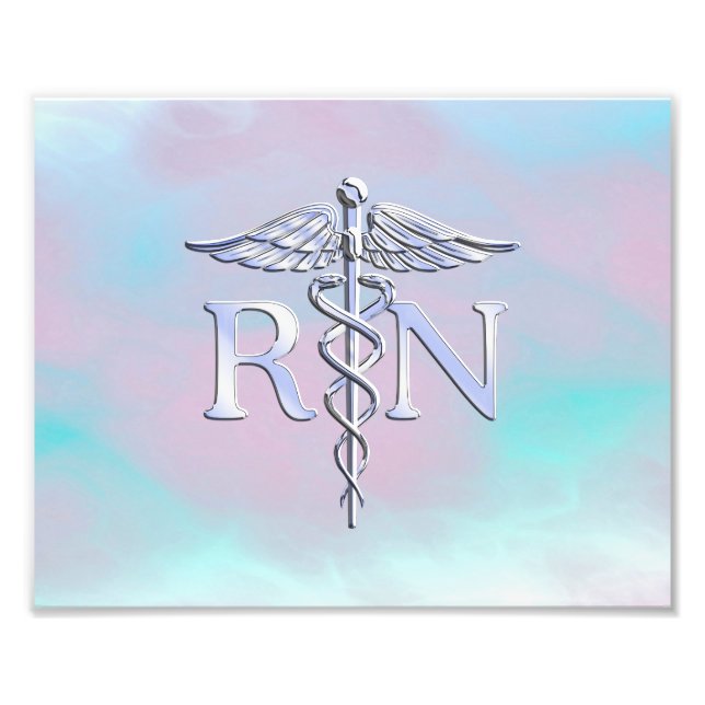 Foto Silver Style RN Caduceus Medical Mother Pearl (Frente)
