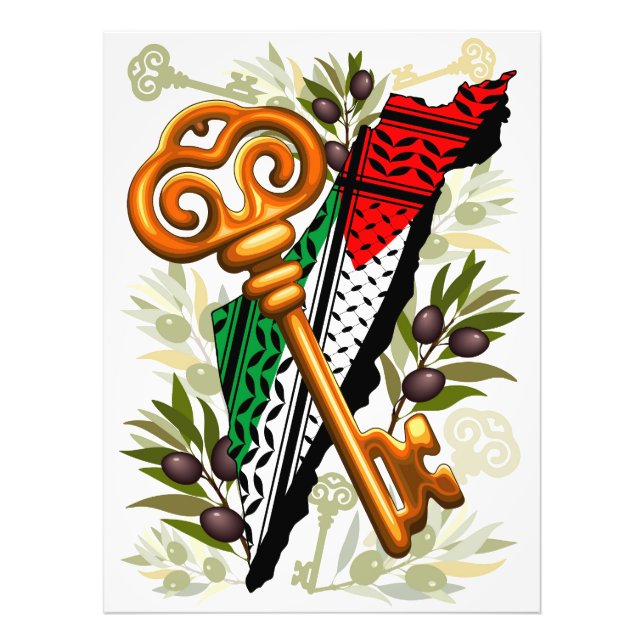 Foto Símbolo clave palestino del derecho de retorno (Frente)