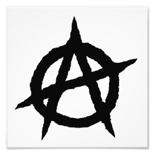Foto Símbolo de anarquía punk negro cultura de la músic