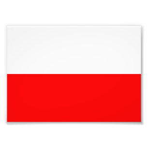Foto Símbolo de bandera de Polonia blanco rojo