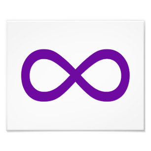 Foto Símbolo de Infinito Morado
