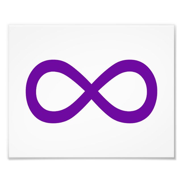 Foto Símbolo de Infinito Morado (Frente)