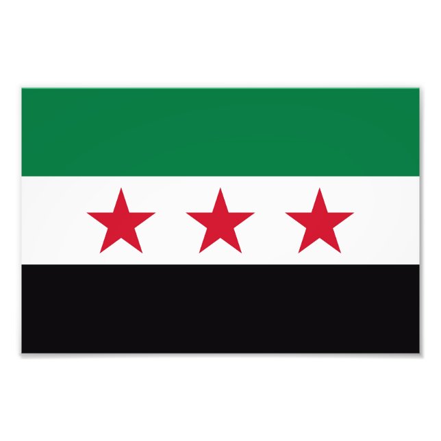 Foto Símbolo de nueva bandera de la revolución en Siria (Frente)