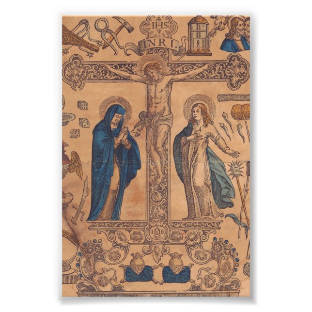Foto Símbolo eucarístico del antimins (Frente)