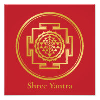 Símbolo geométrico sagrado y audaz de Yantra Shree