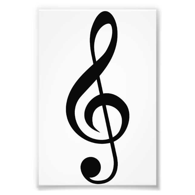 Foto Símbolo musical Treble Clef G-Clef (Frente)