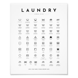 Foto Símbolos de Rótulo de lavado