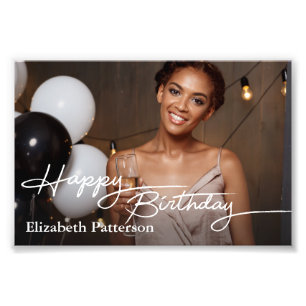 Foto Simple Classic Happy Birday Photo