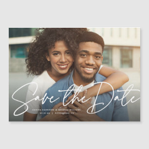 Foto simple de escritura moderna guardar la fecha