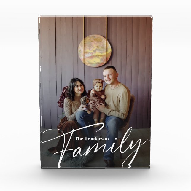 Foto simple de la familia de Personalizados (Anverso)