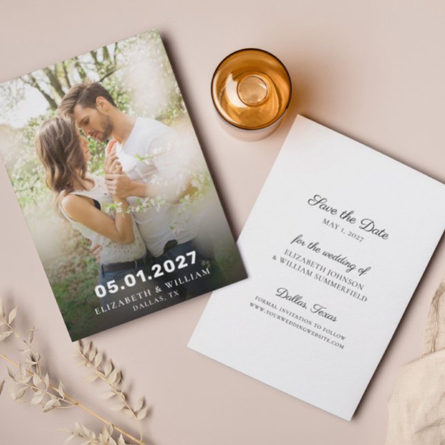 Foto Simple Guardar La Fecha | Anuncio de boda (Subido por el creador)