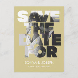 Foto simple moderna Guardar la invitación de fecha