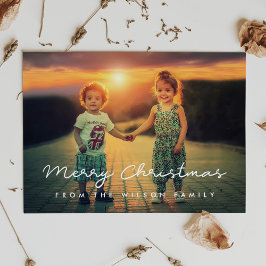 Foto simple Personalizado Feliz Navidad