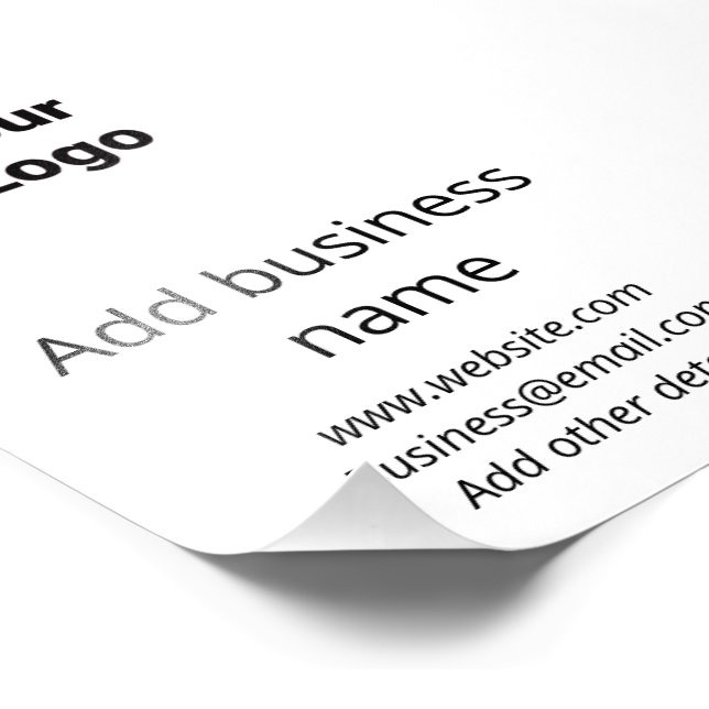 Foto simple personalizado mínimo añadir su dirección de (Esquina)